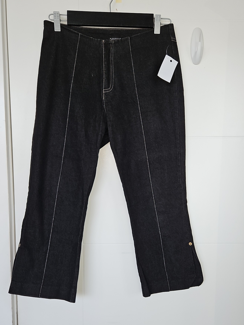 Buffalo David Bitton Black Bootcut Jeans with Contrast Stitching